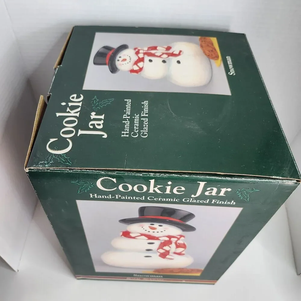 Vintage Atico Frosty The Snowman Cookie Jar Ceramic 11